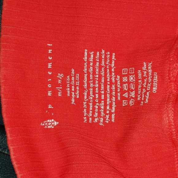 Free People Good Karma 7/8” Legging Apple Red - Picture 3 of 8